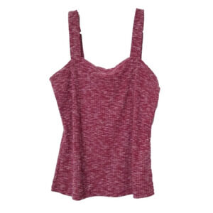 BOBEAU burgundy stretchy top size women's small NWT